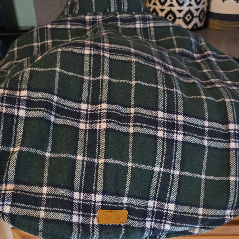 Green Plaid Dog Coat by Krosser